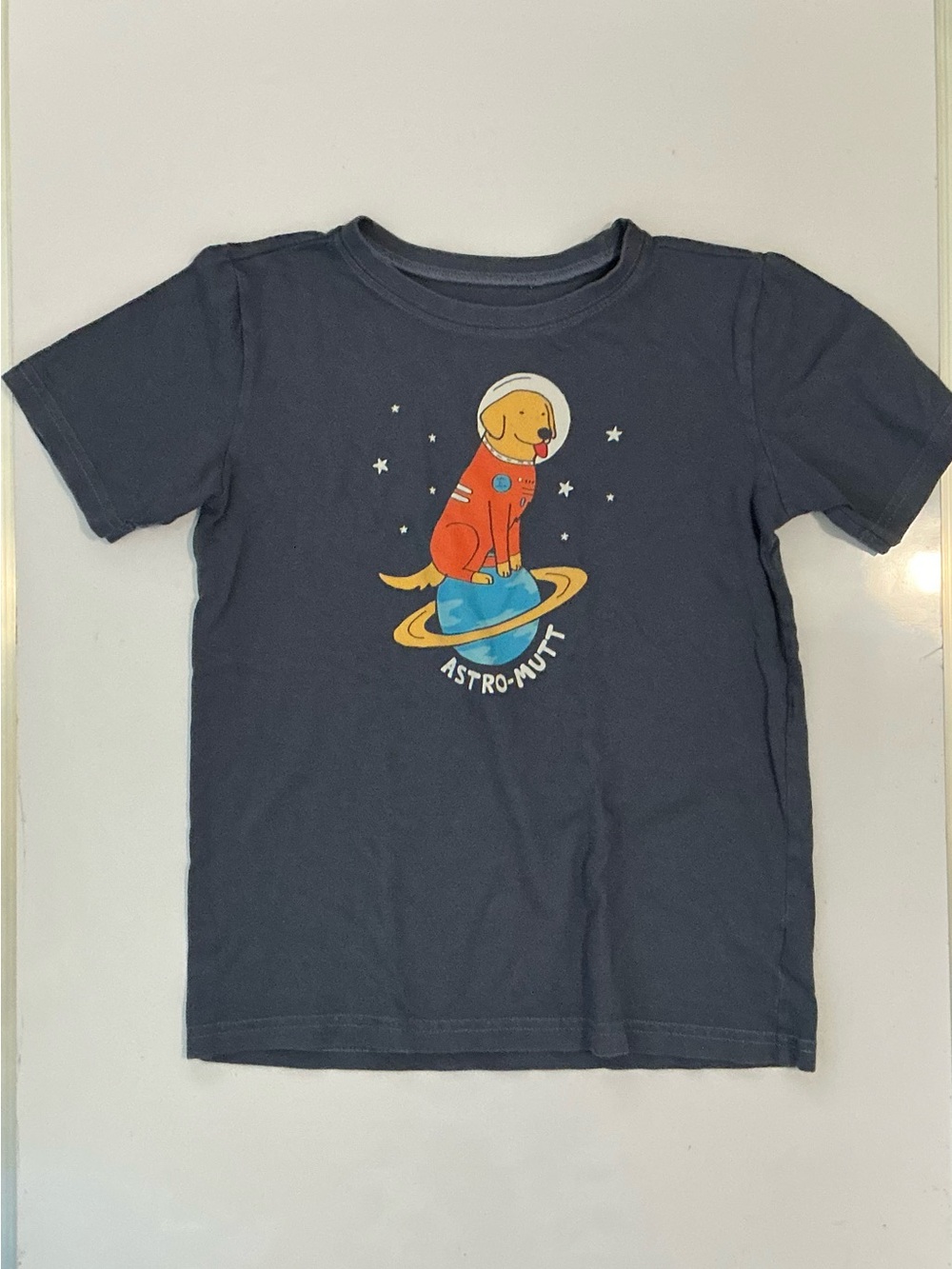 Life is Good Kids Astro-Mutt Dog Astronaut Graphic T-Shirt